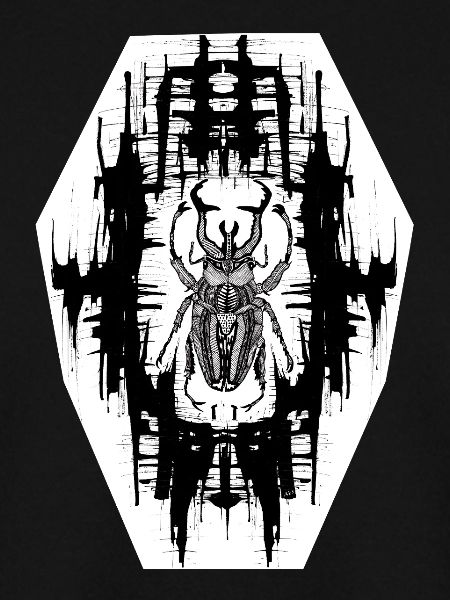 Schwarz-Weiß Scrab Design Nr. 6