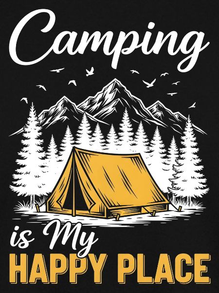 Camping is my happy place