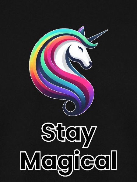 Einhorn Regenbogen – Stay Magical