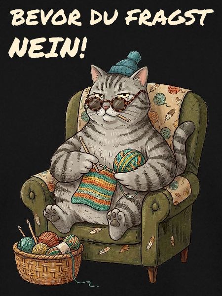Lustiger Spruch Katze Häkelt