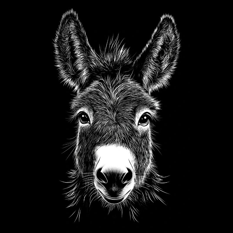 Esel Portrait Tiere Tier