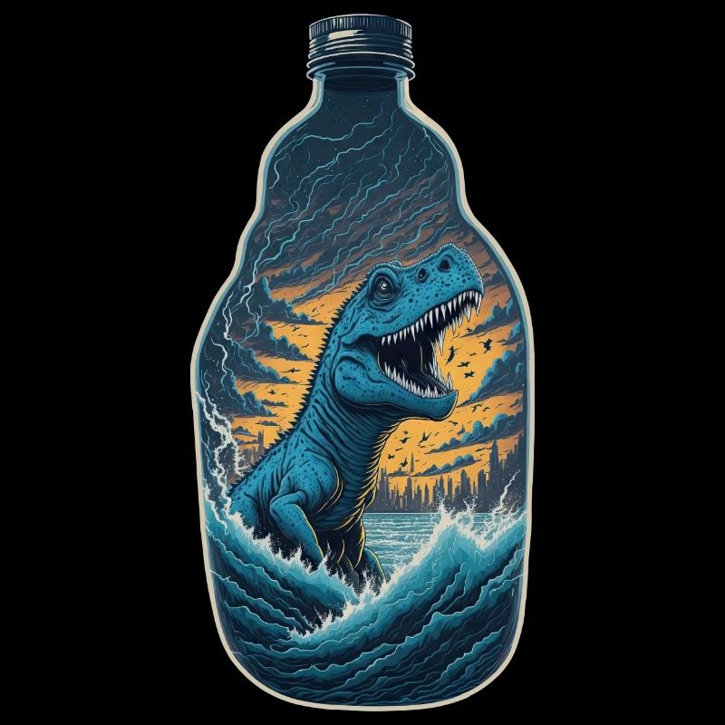 T Rex Dinosaurier Flasche