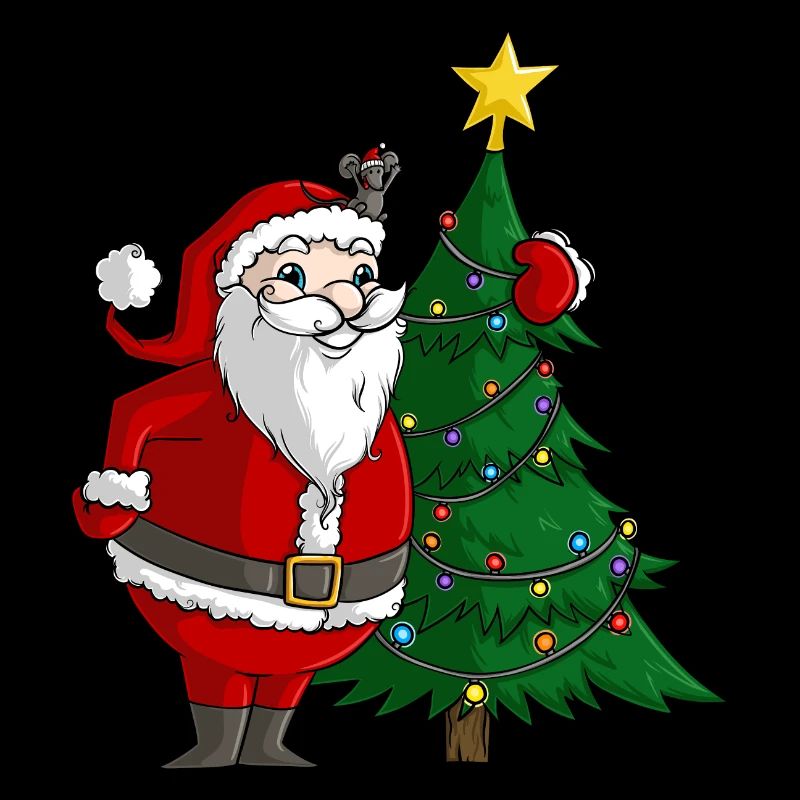 Niedlicher Comic Weihnachtsmann