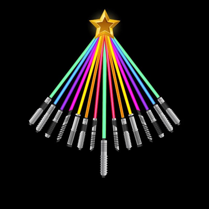 Lichtschwert Weihnachtsbaum