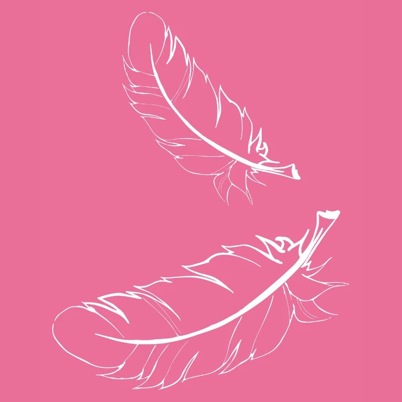 Deux plumes blanches