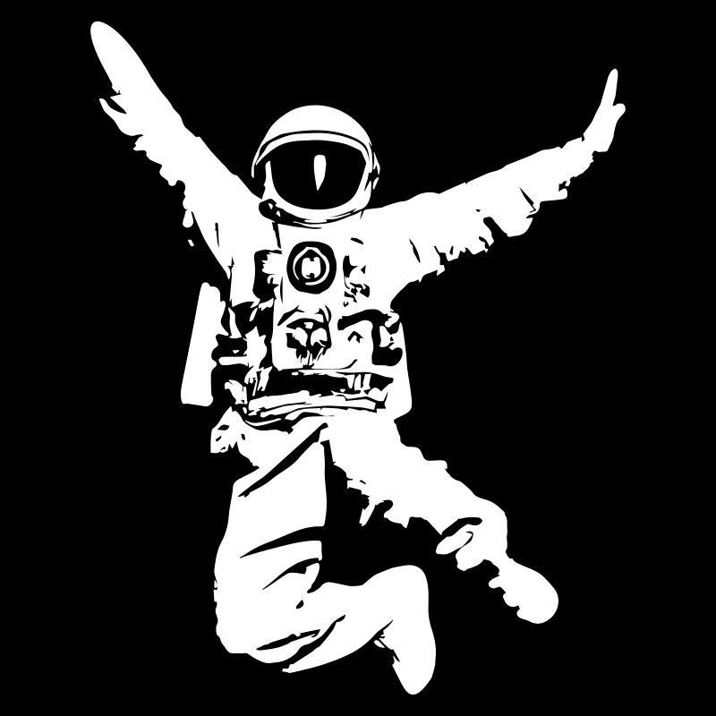 Fröhlicher Astronaut