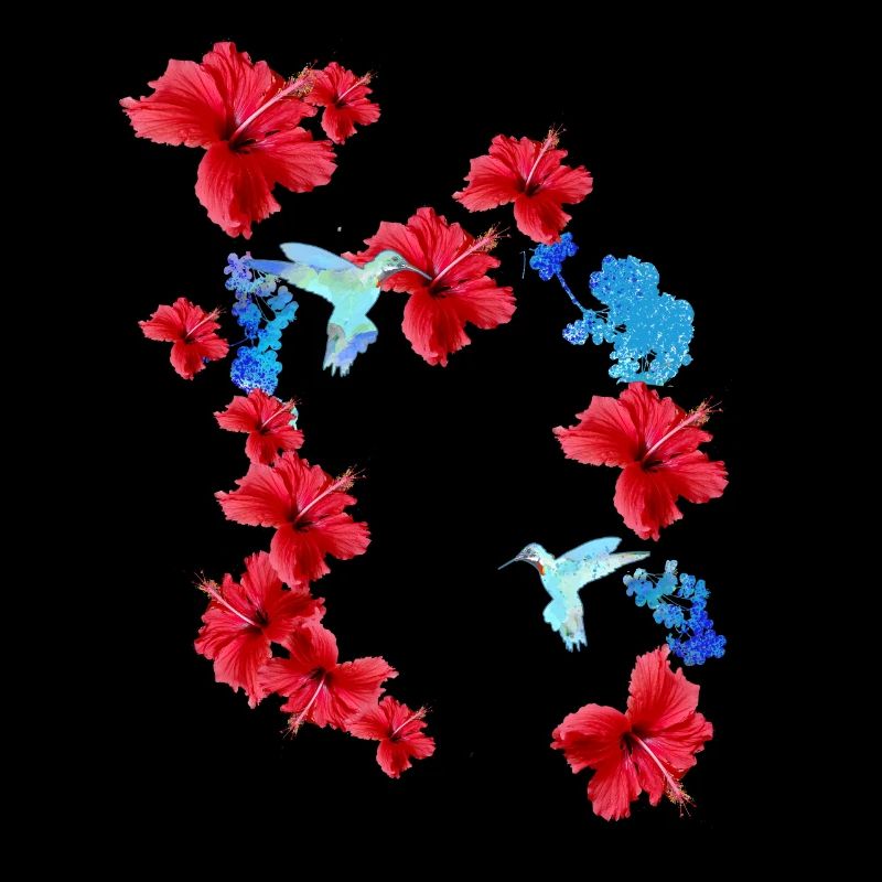 hibiscus,fleurs,fleurs,fleurs,colibri,floral