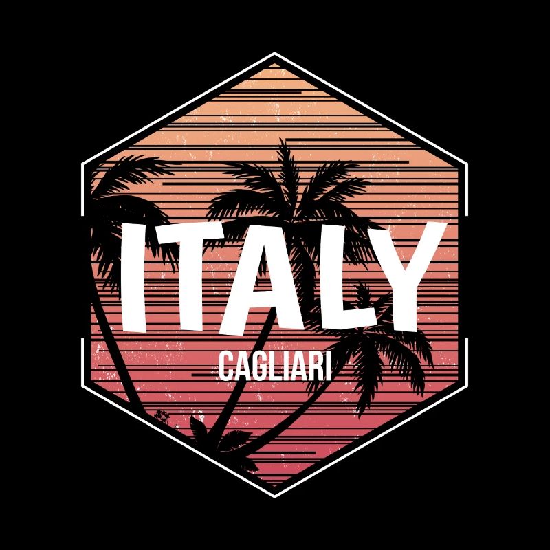 Cagliari Beach Vacation Souvenir