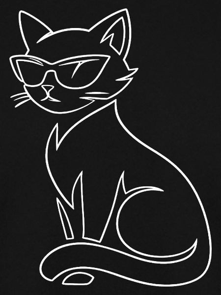 Katze mit Sonnenbrille