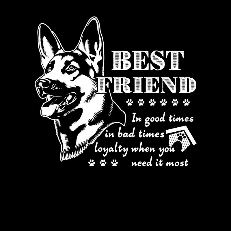 Schäferhund-bestes Freund-Hemd