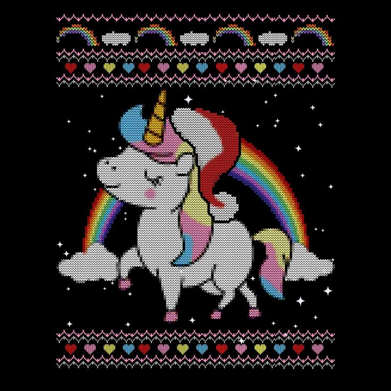 Einhorn Weihnachten hässlich
