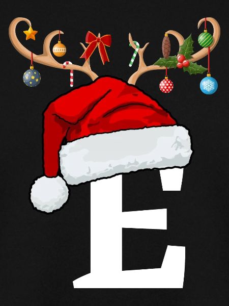 Brief E Weihnachtsmütze