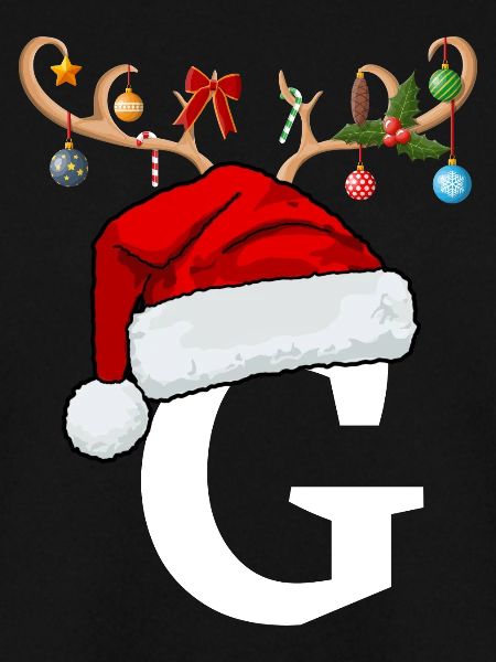 Brief G Weihnachtsmütze