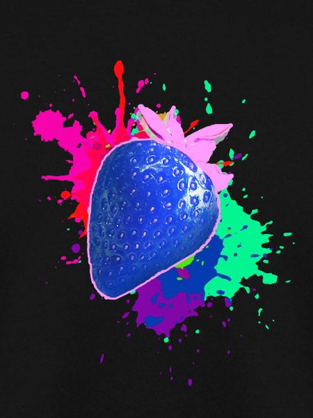 pop-art,erdbeere,farbklecks, splash