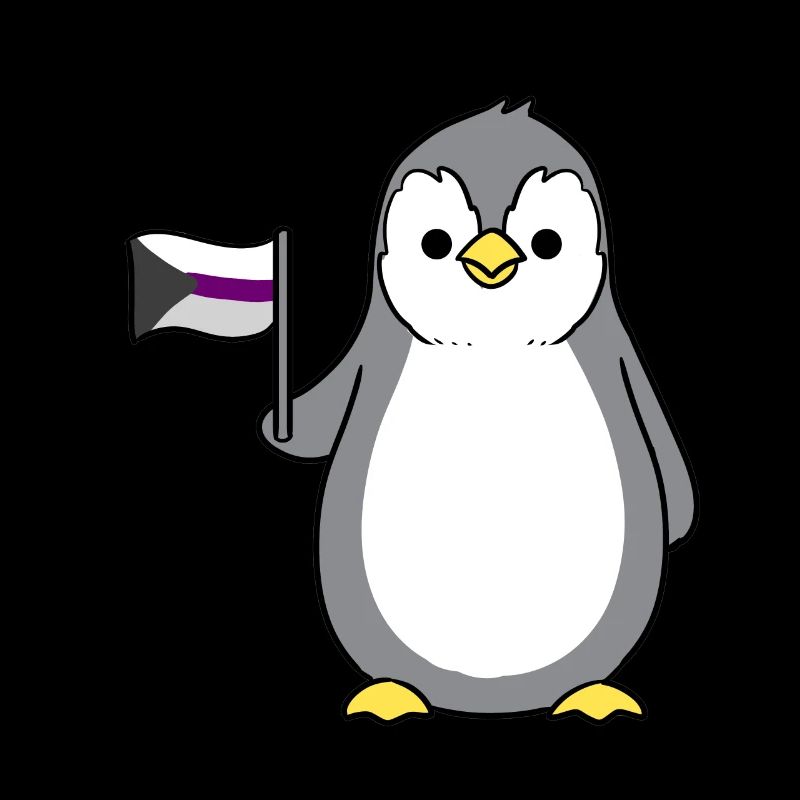 Pinguin Demisexual Pride Flagge