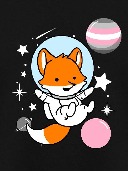 Fox Astronaut Demigirl Pride