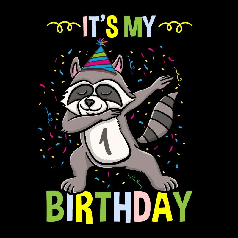 Its My 1st Birthday Waschbär