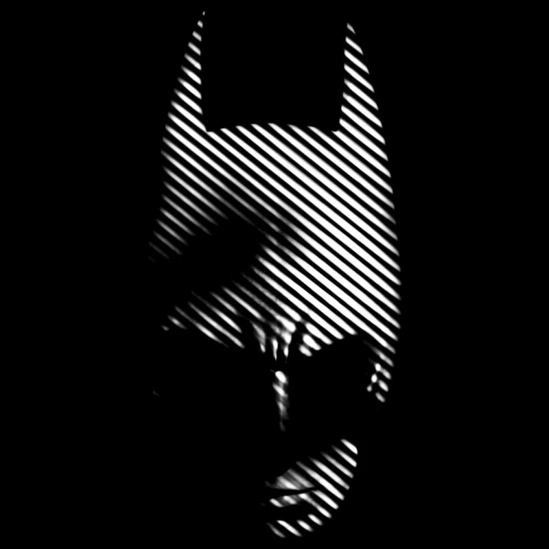 Batman Black & White Stripe