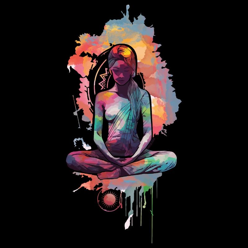 Meditating woman