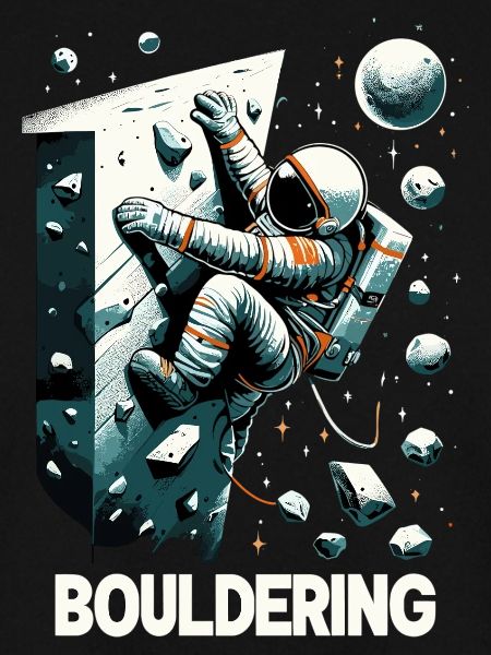 Bouldern Astronaut Raumfahrer Geschenk