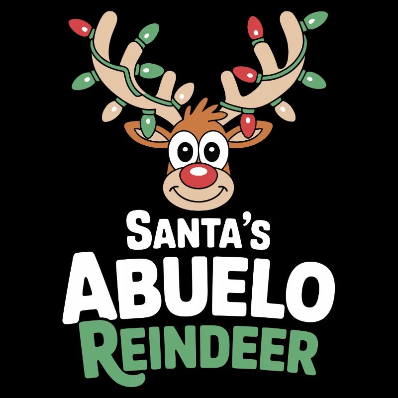 Das Rentier Abuelo des Weihnachtsmanns