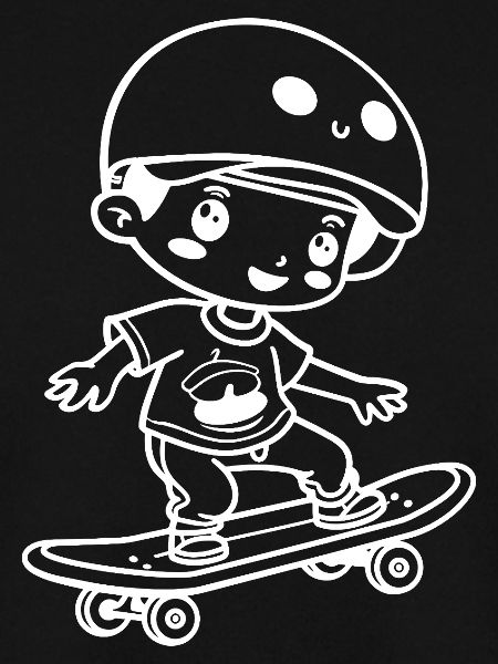 Skateboard Kind Cartoon