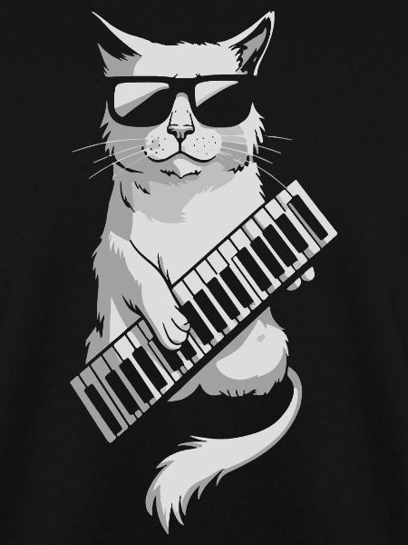 Katzen Keytar Keyboard Geschenk