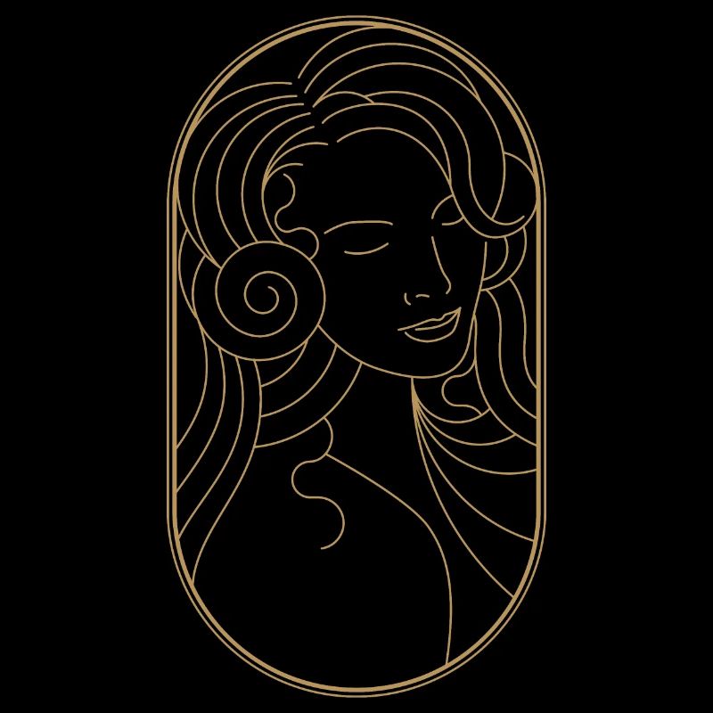 Beauty Artdeco Digital Art Prints - Objets de collection