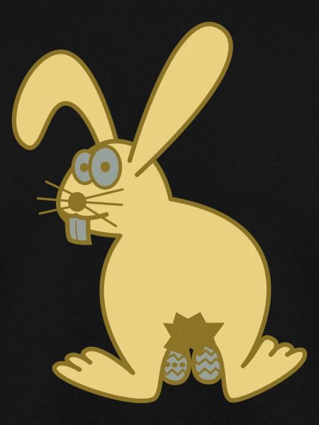 Osterhase mit ostereiern