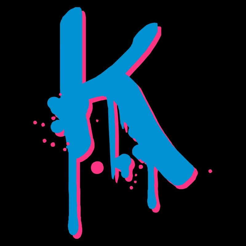 K graffiti gouttes Farbklex spray