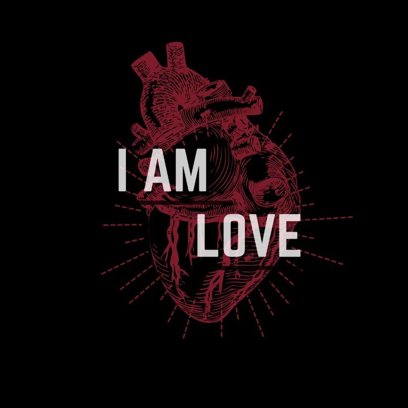 Ich bin die Liebe - rot weiß