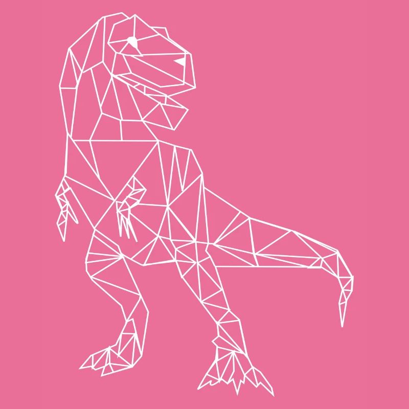 T-Rex minimaliste Low Poly