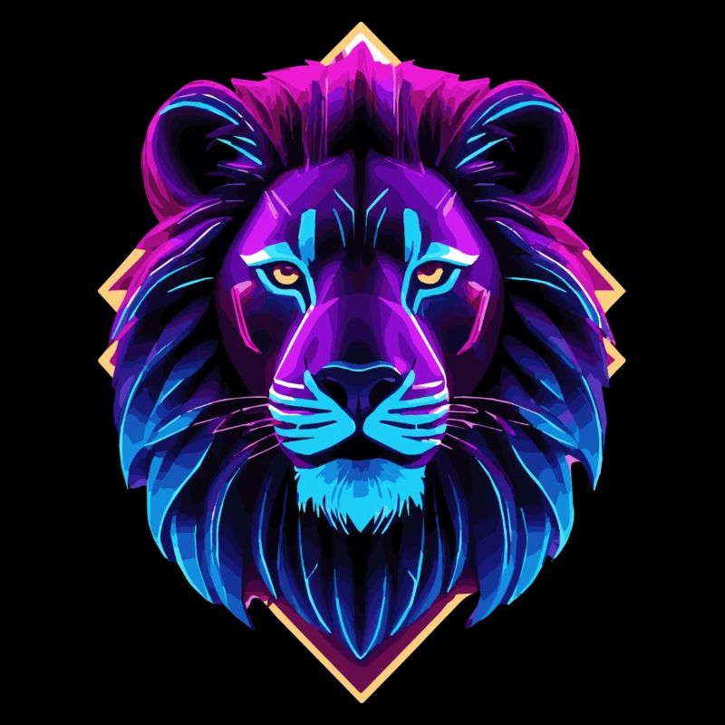 Neon-Löwe
