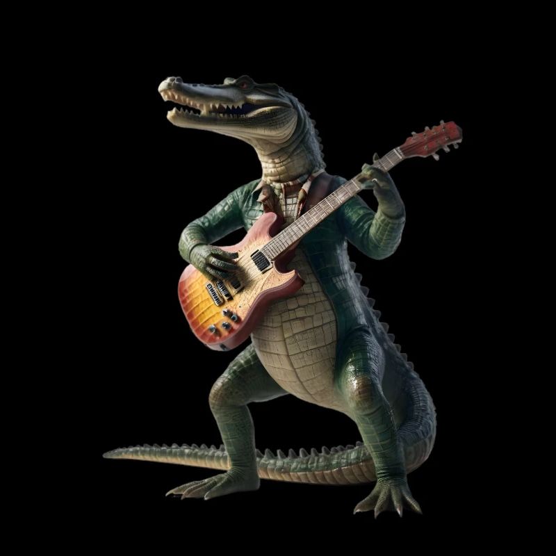 Krokodil-Gitarre