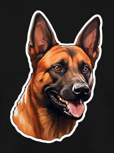 Belgian Malinois Kopf