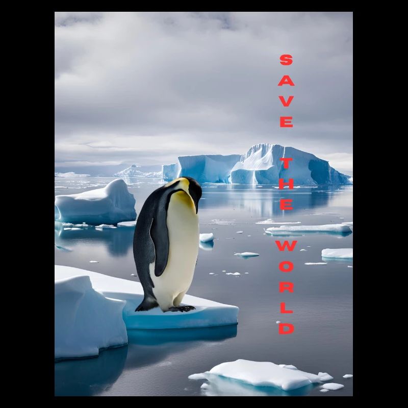 Rette die Welt Pinguin