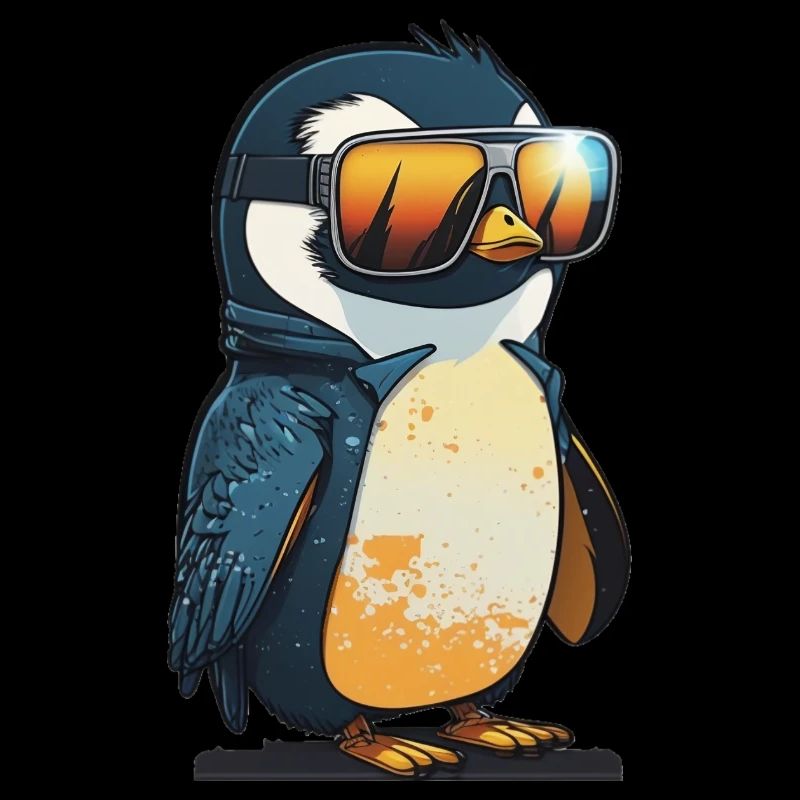 Cool Pinguin mit Sonnenbrille