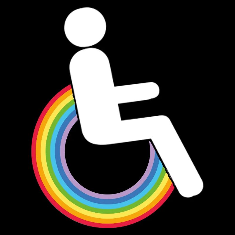 rollstuhl handicap regenbogen-rollstuhl wheelchair