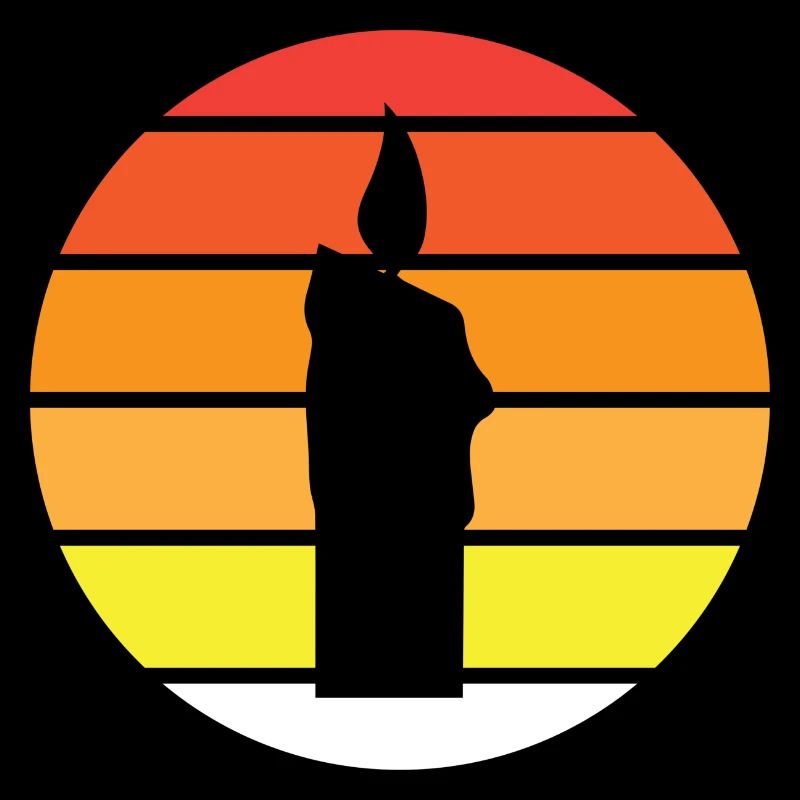 Kerze - Kreis, Sonnenuntergang