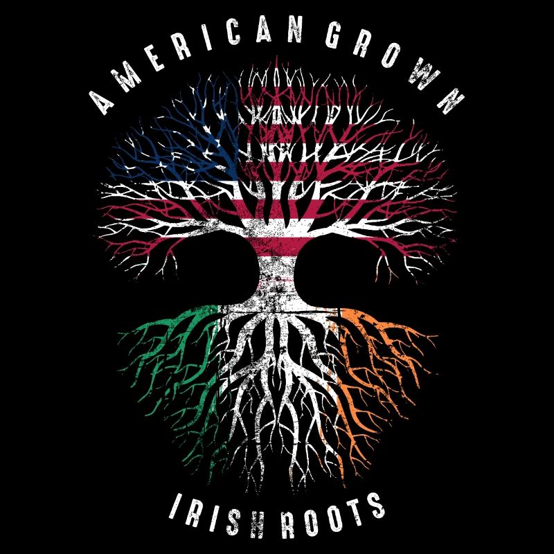 American Irish Roots Skull
