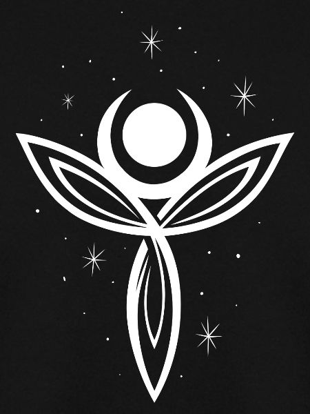 Déesse Lune Déesse Trinity Triquetra