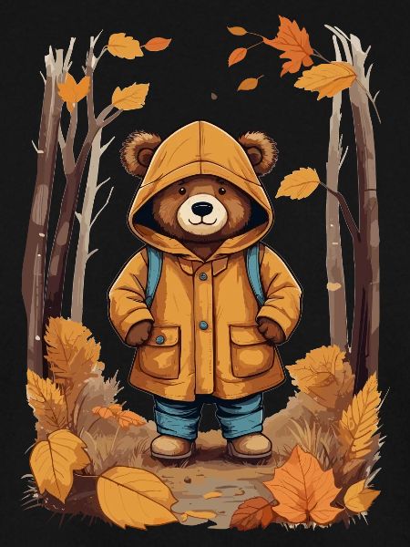 Süßer Bär im Wald