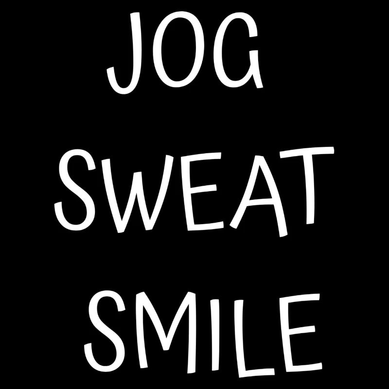 Joggen, schwitzen, lächeln