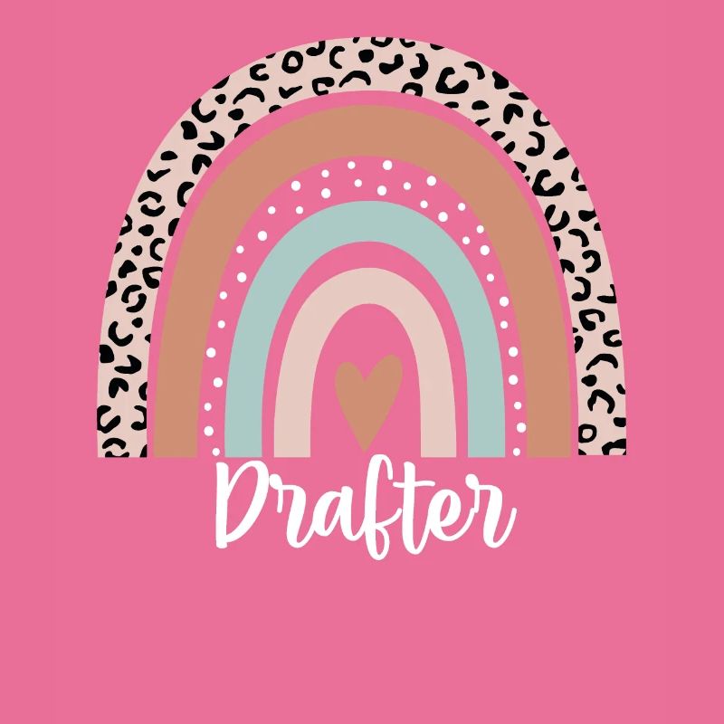 Drafter Rainbow Leopard Funny Drafter Appreciation