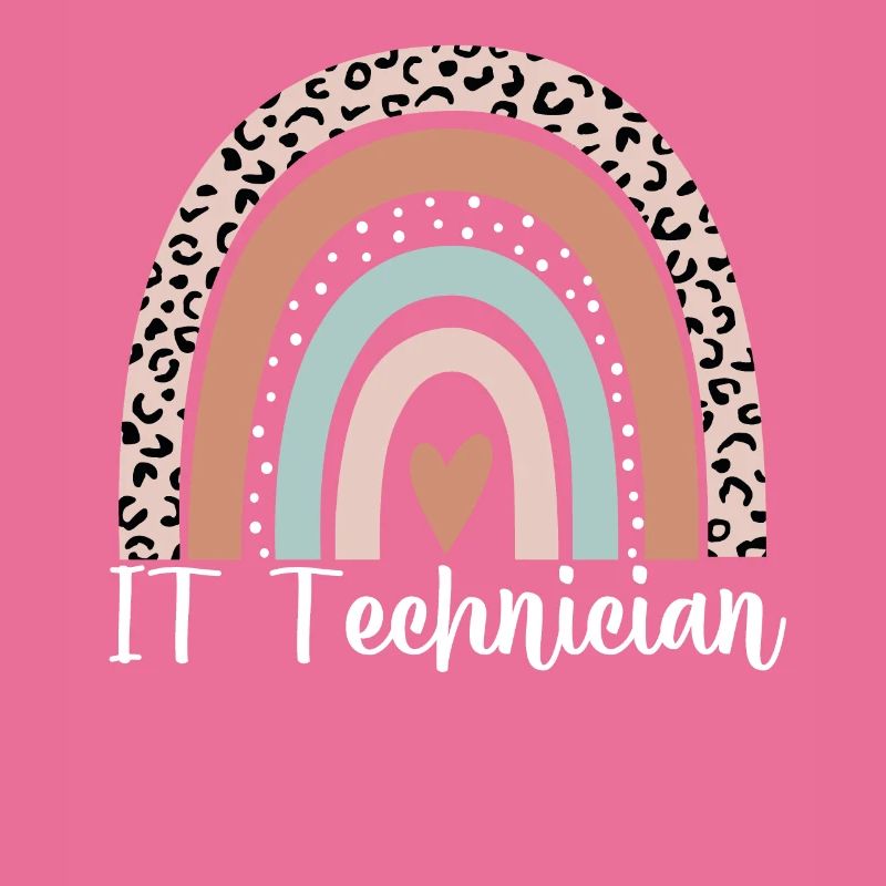 Technicien informatique Rainbow Leopard Drôle Technicien informatique