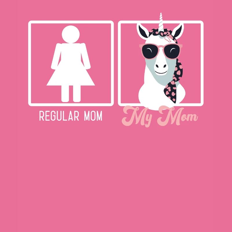 Lustiger Mutter Vergleich Einhorn Mama Design
