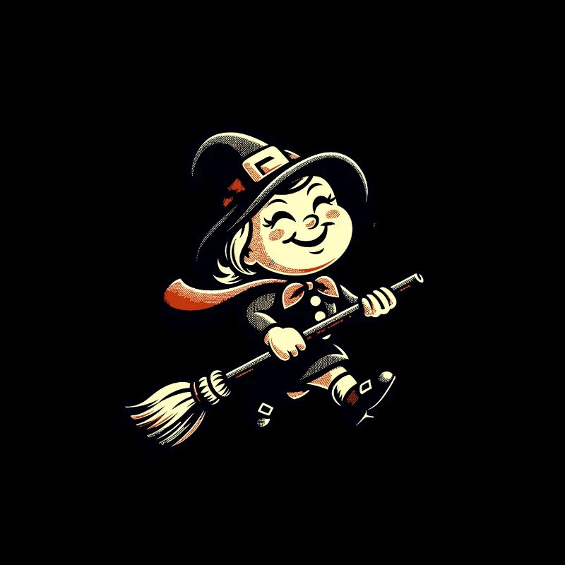 Sorcières de dessin animé rétro Design de sorcières vintage