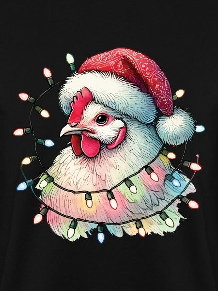 Weihnachtshuhn Mit Lichterketten