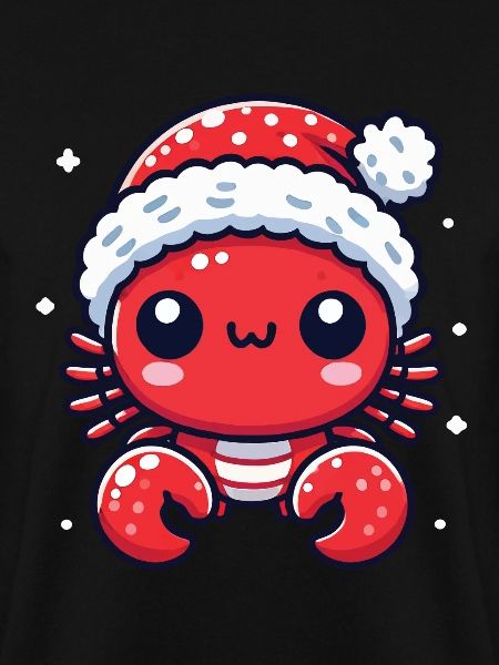 Süßer Weihnachtskrabbe Freude