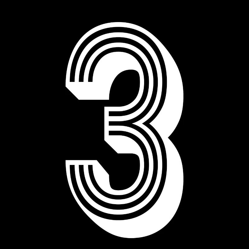 3 ans numéro maillot 3 T-shirt 3